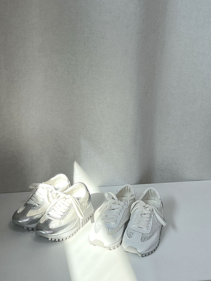 Lace Trim Trainers (2 Colours)