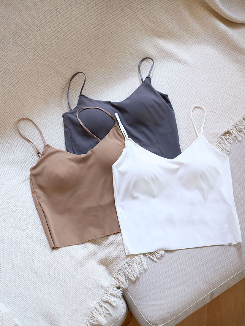 Deep U Back Bra Crop Top (4 Colours)