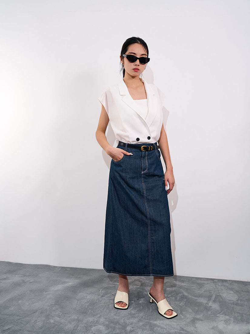 Square Head Open-toe Low Heels Shoes