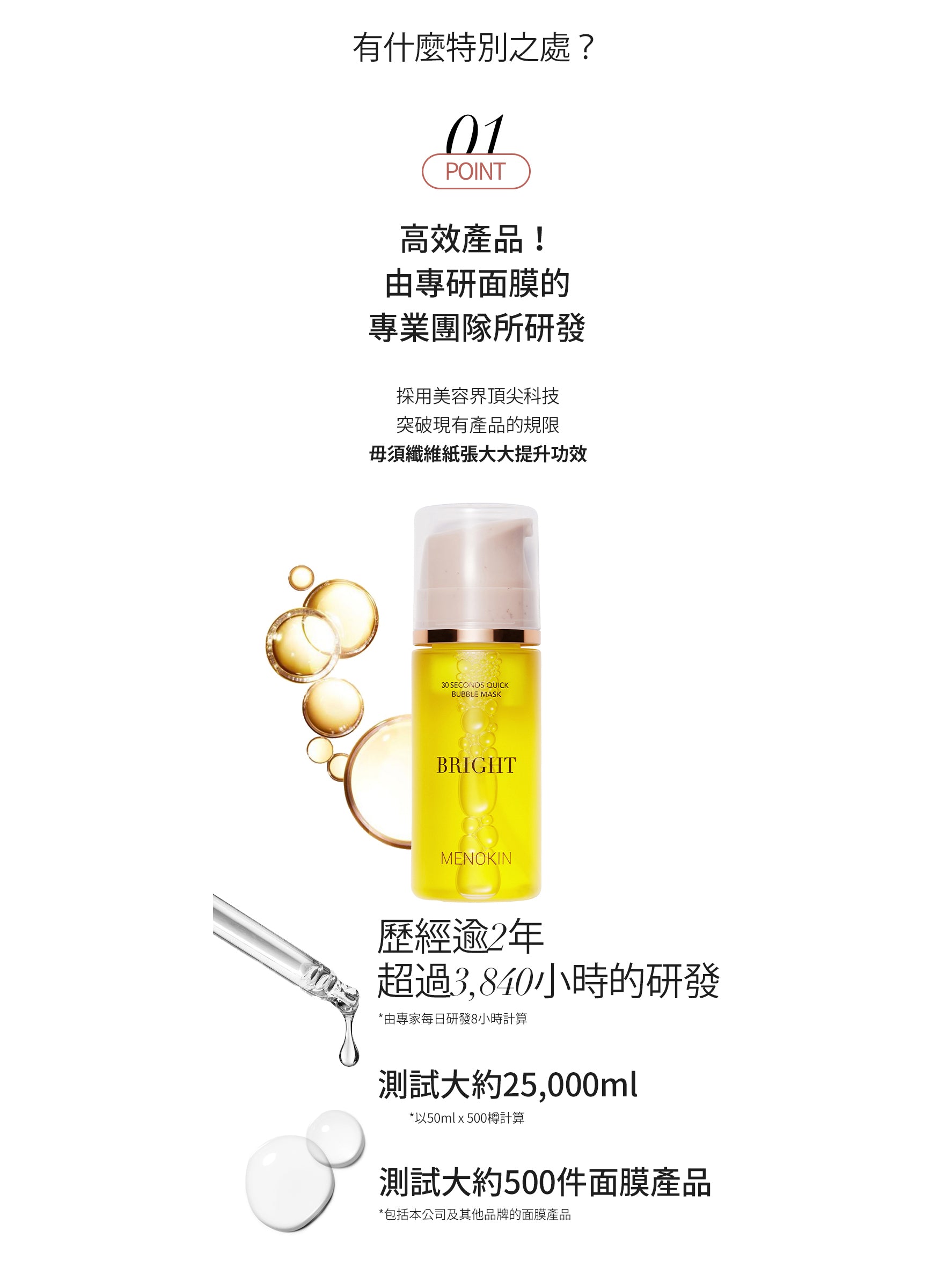 韓國 MENOKIN 30秒免洗泡泡面膜