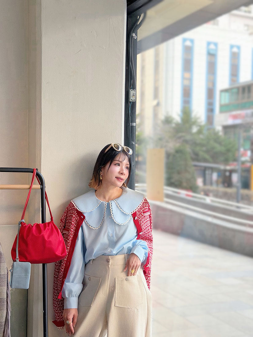 Tweed Look Knitted Cardigan