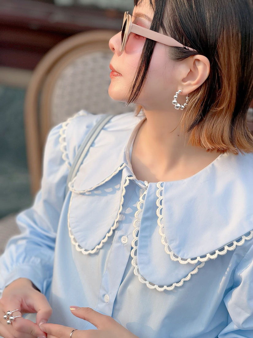 Metallic Ball Hoop Earrings (2 Colours)