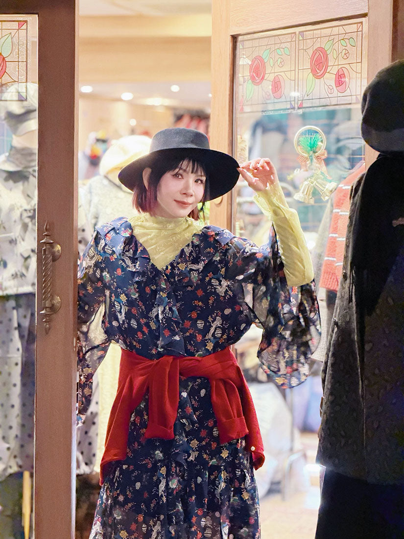 Floral On Stripe Lace Top (4 Colours)