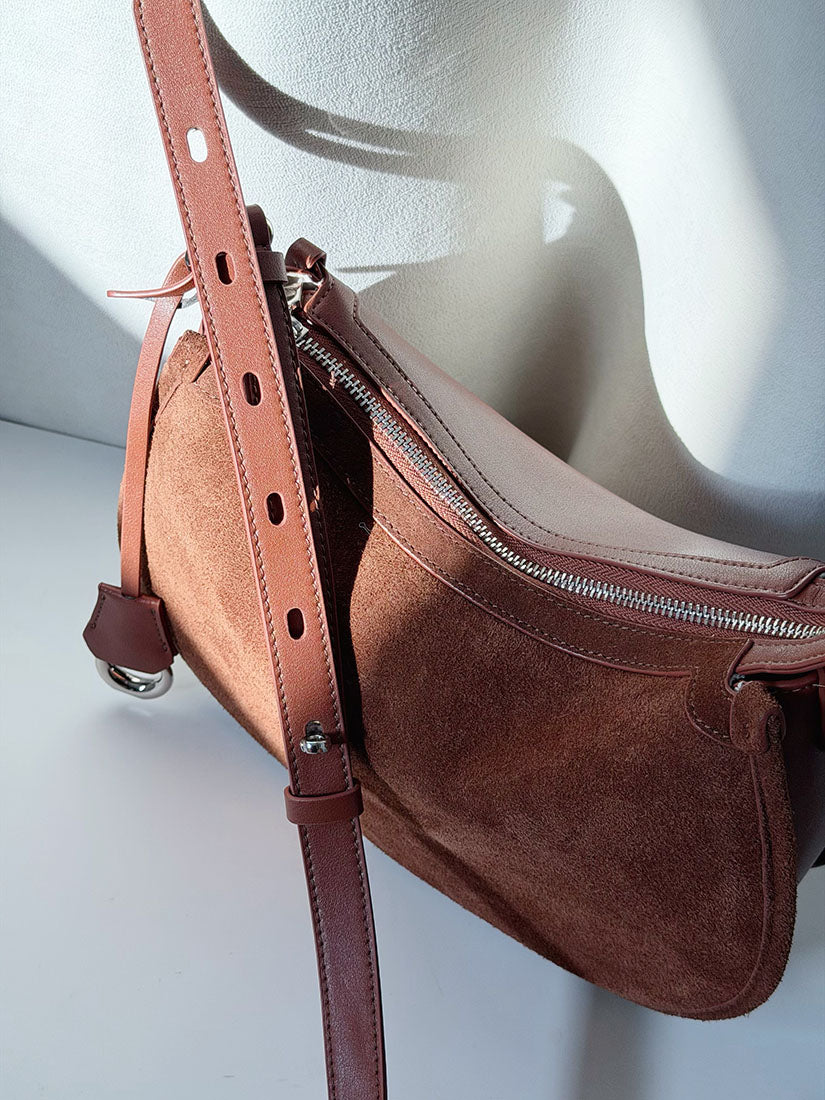 2 ways Saddle Crescent Shoulder Bag (2 Colours)