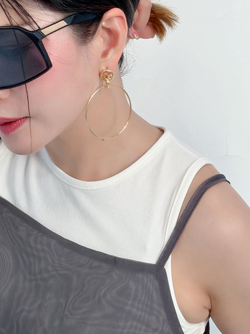 Hoop Drop Earrings (2 Colours)