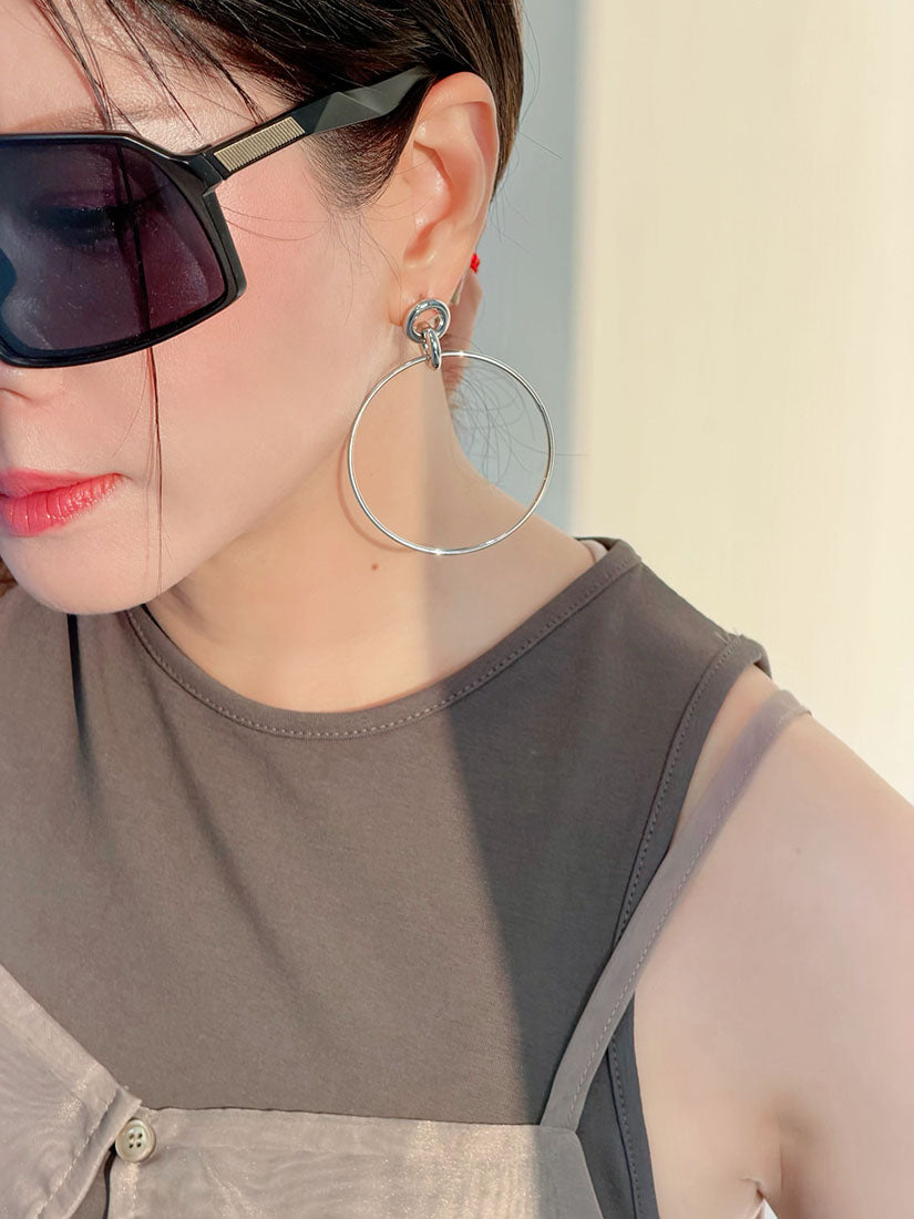 Hoop Drop Earrings (2 Colours)
