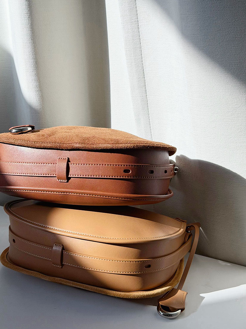 2 ways Saddle Crescent Shoulder Bag (2 Colours)