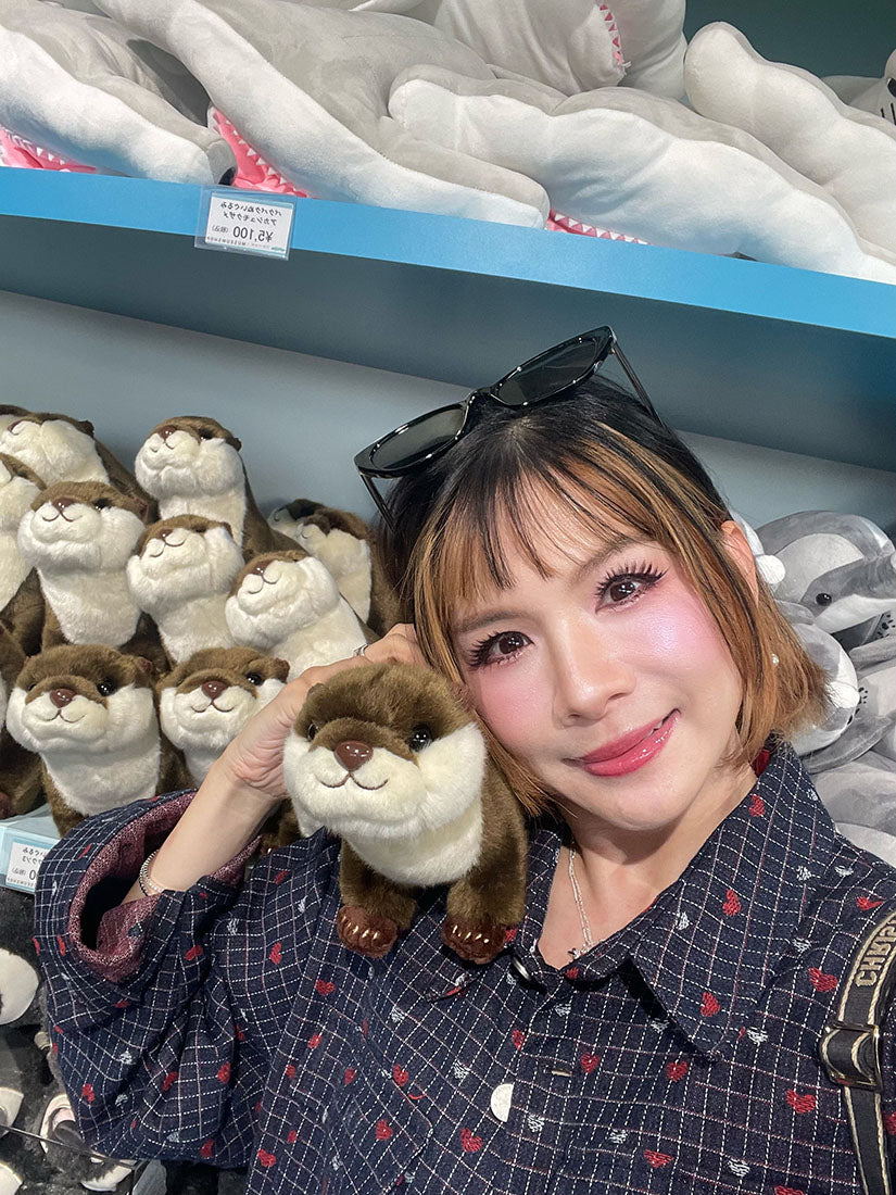 Heart Checkered Denim Crop Jacket