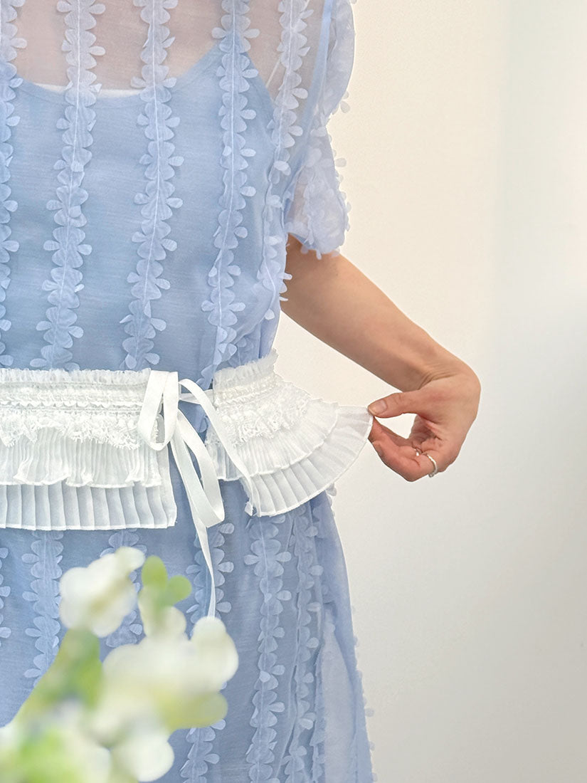 Sheer 3D Floral Dress (2 Colours)