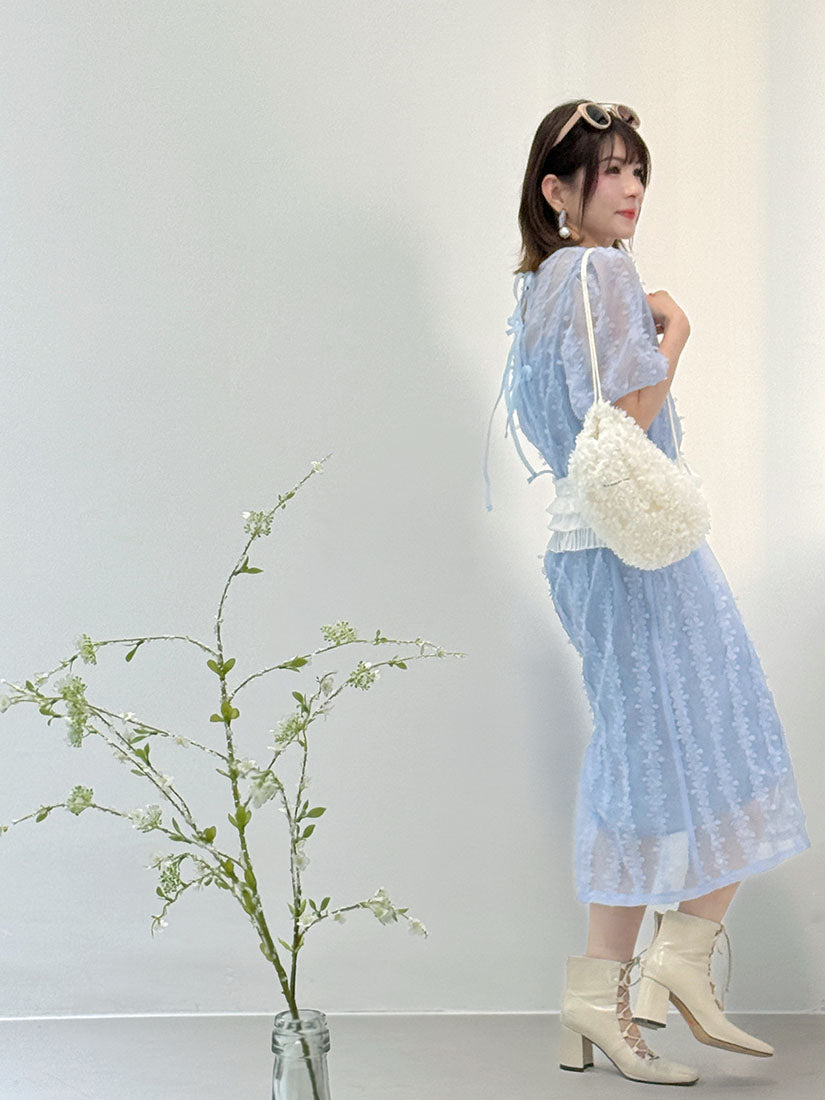 3D Floral Drawstring Backpack (2 Colours)