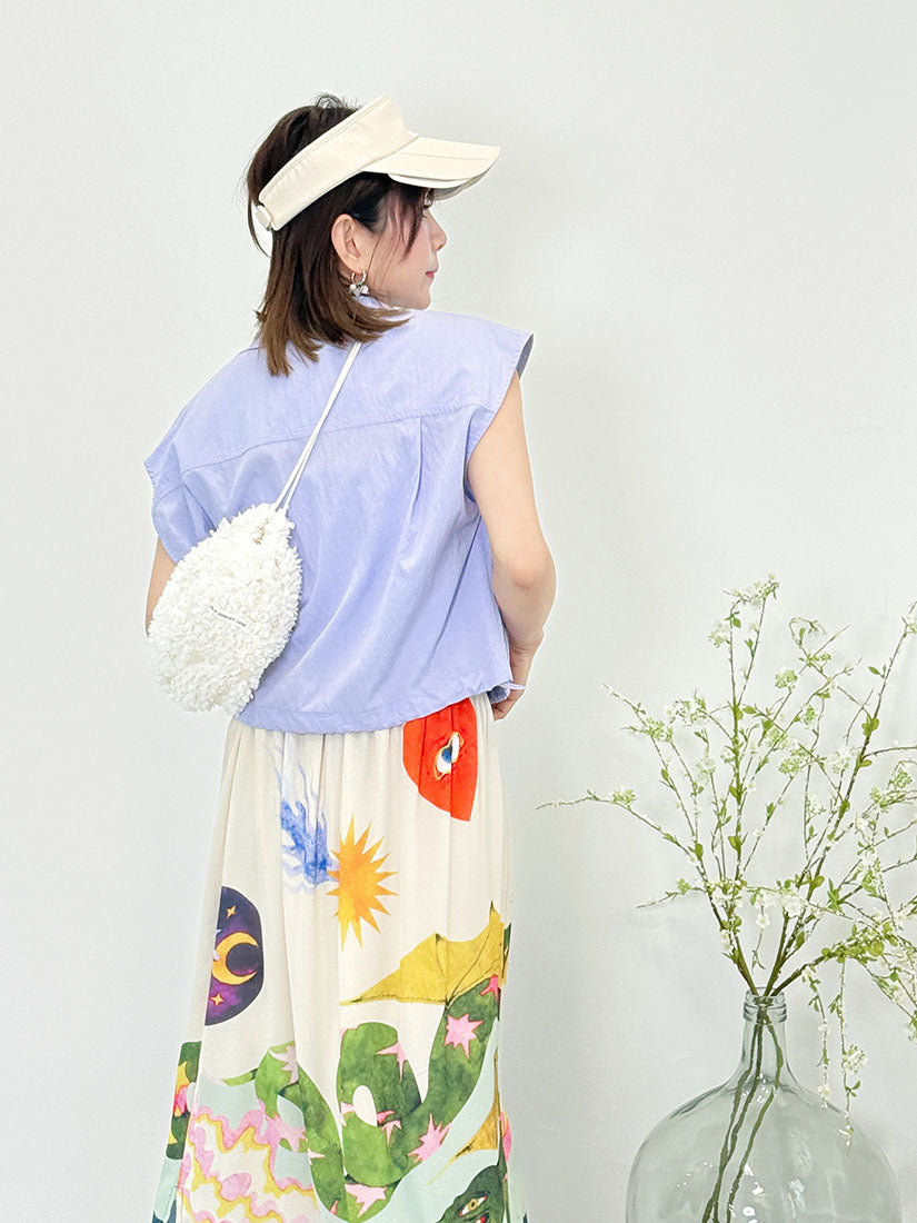 3D Floral Drawstring Backpack (2 Colours)