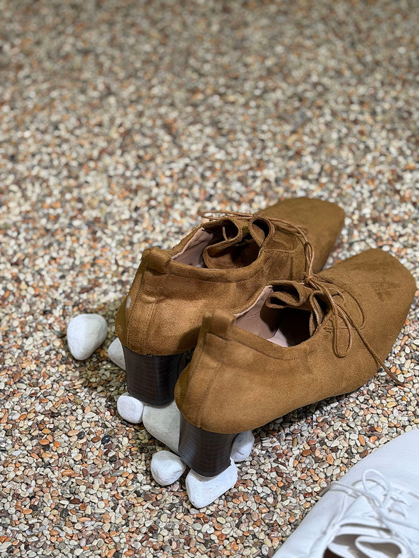 Square Toe Oxford Loafers Pumps (3 Colours)