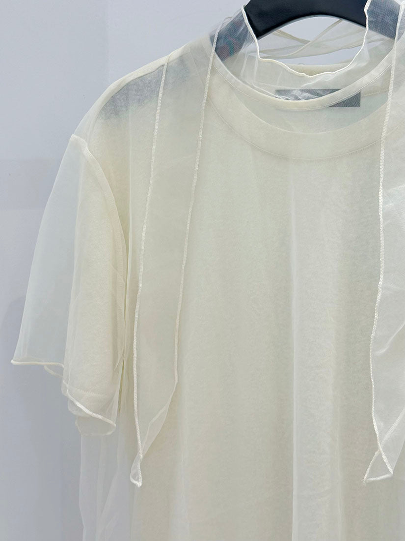 Tee With Cover Up Mesh Top Set (2 Colours)