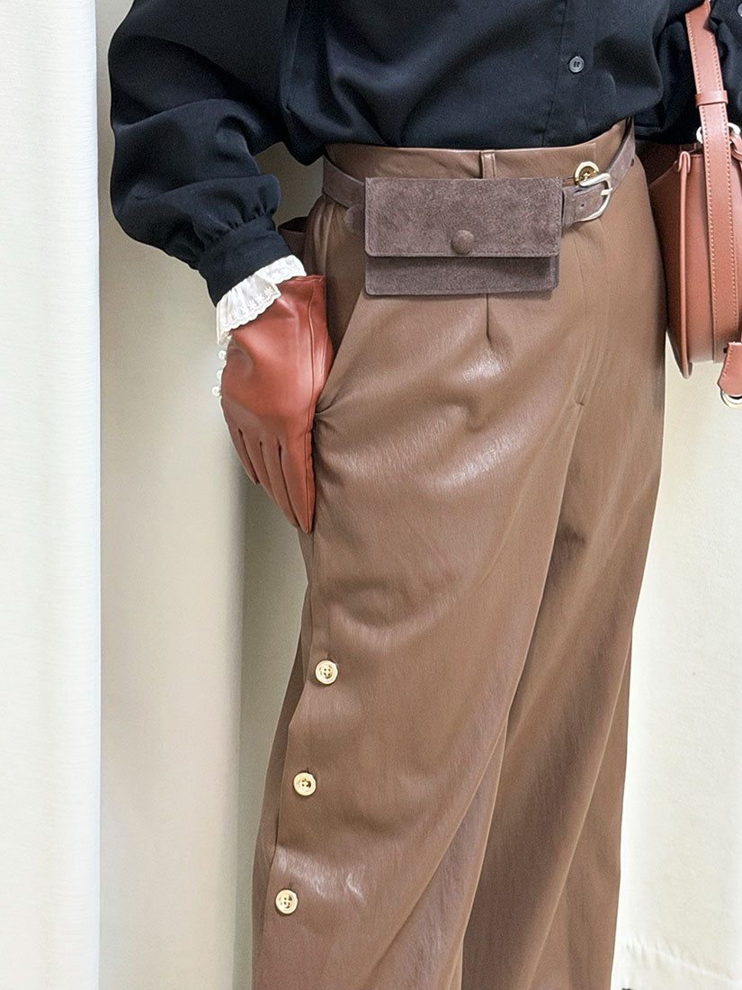 Side Button Pants (2 Colours)