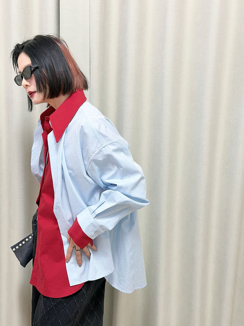 Faux 2 Pieces Shirt (2 Colours)