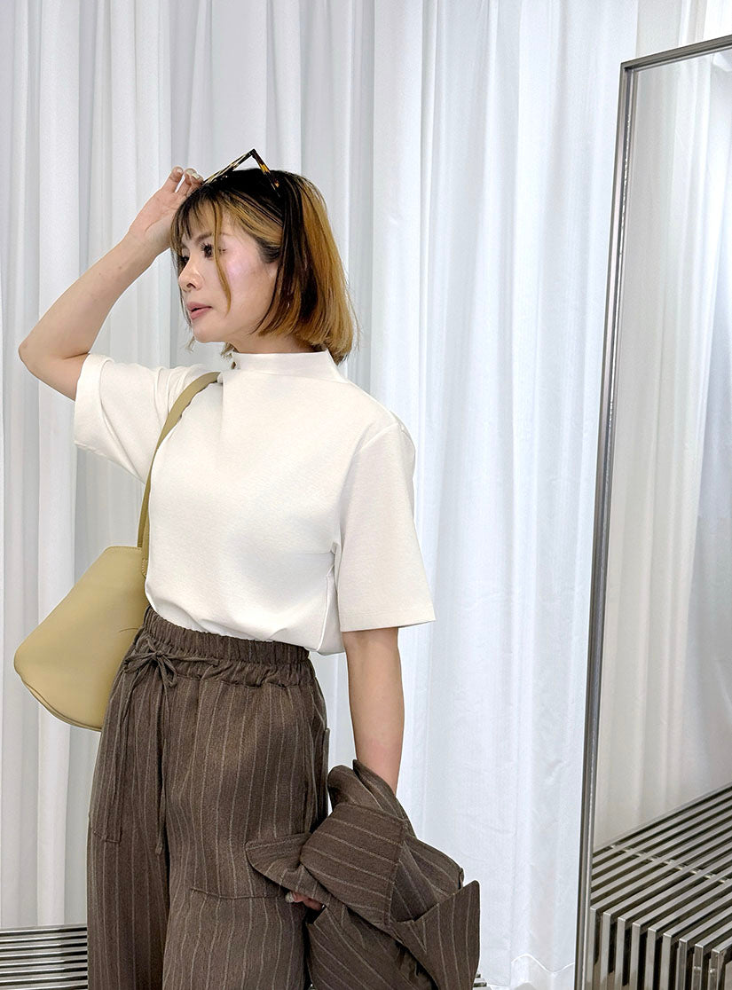 Mock Neck Basic Top (4 Colours)