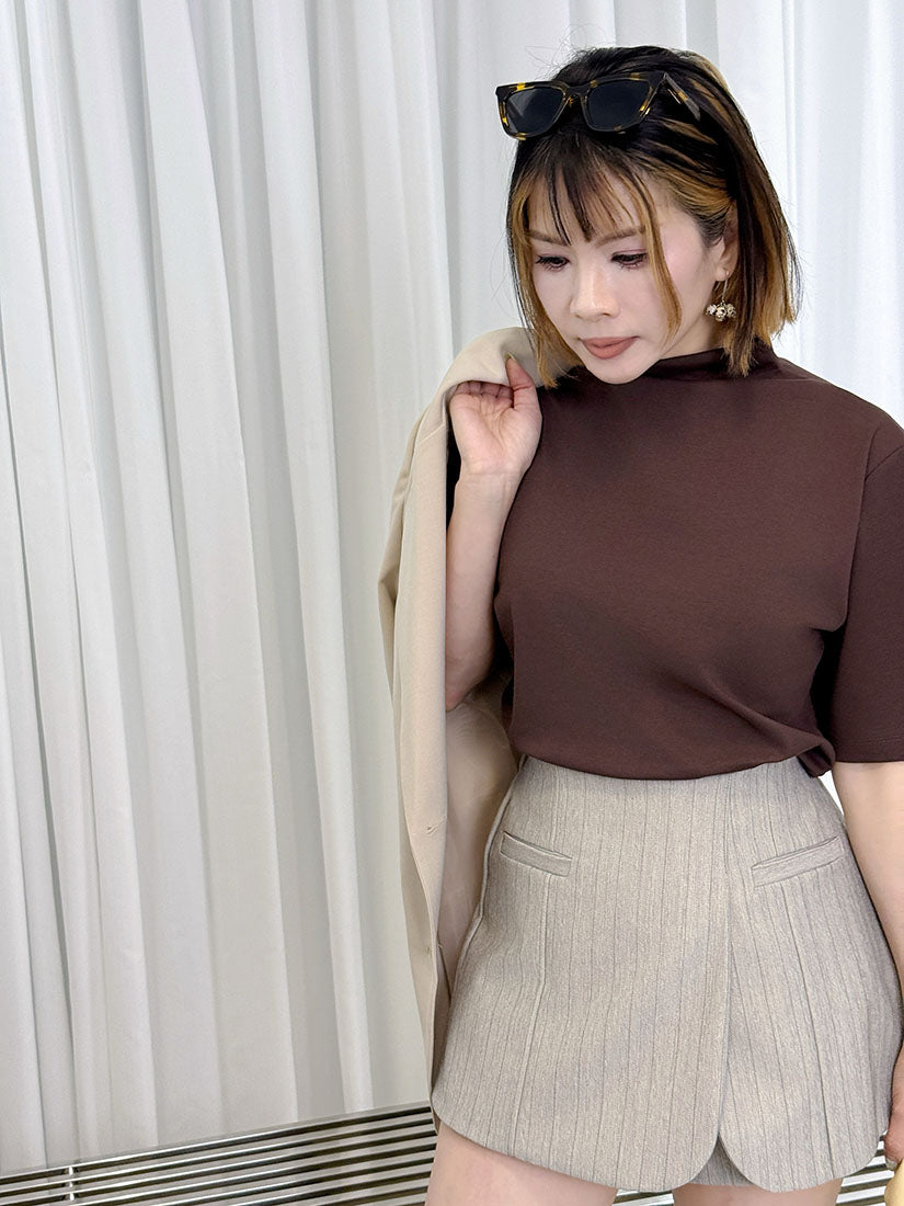 Mock Neck Basic Top (4 Colours)