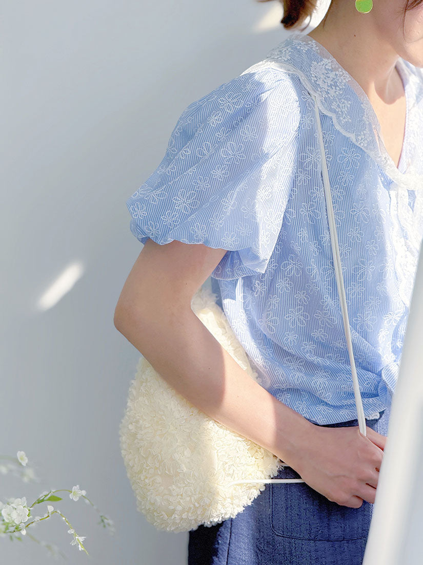 3D Floral Drawstring Backpack (2 Colours)