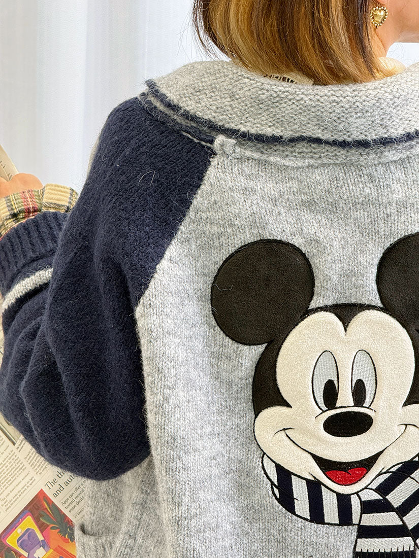 Mickey Mouse Colourblocked Cardigan (2 Colours)