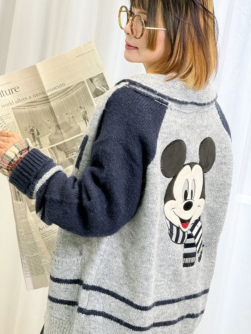 Mickey Mouse Colourblocked Cardigan (2 Colours)