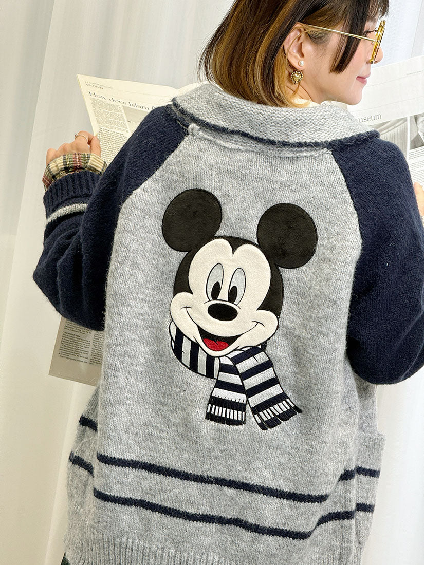 Mickey Mouse Colourblocked Cardigan (2 Colours)
