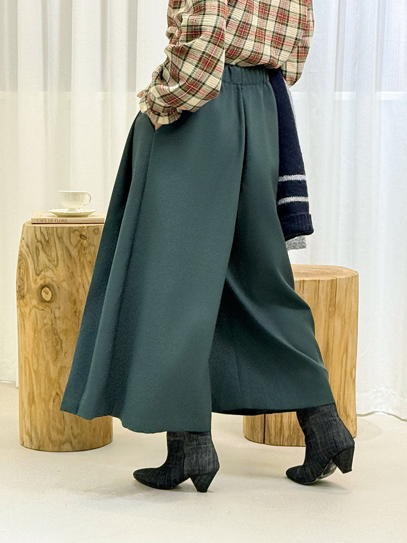 Wrap Front Pleated Culottes (2 Colours)