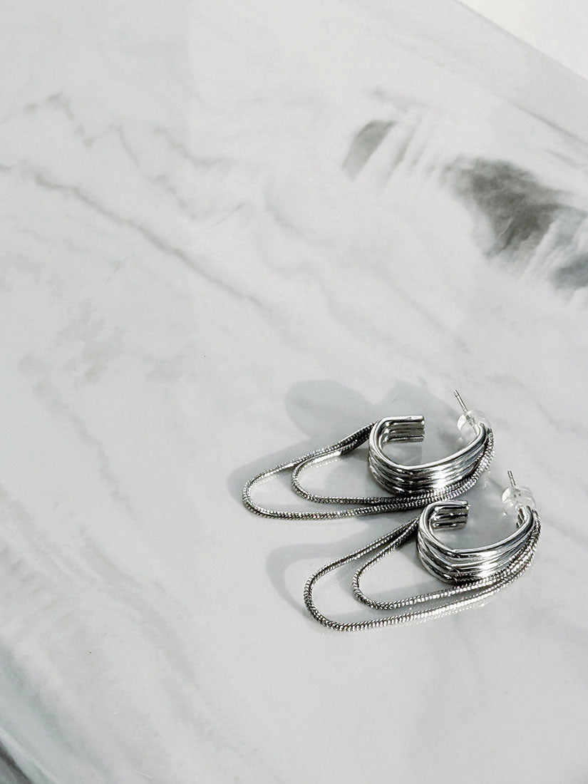 Multi Hoop Drop Earrings