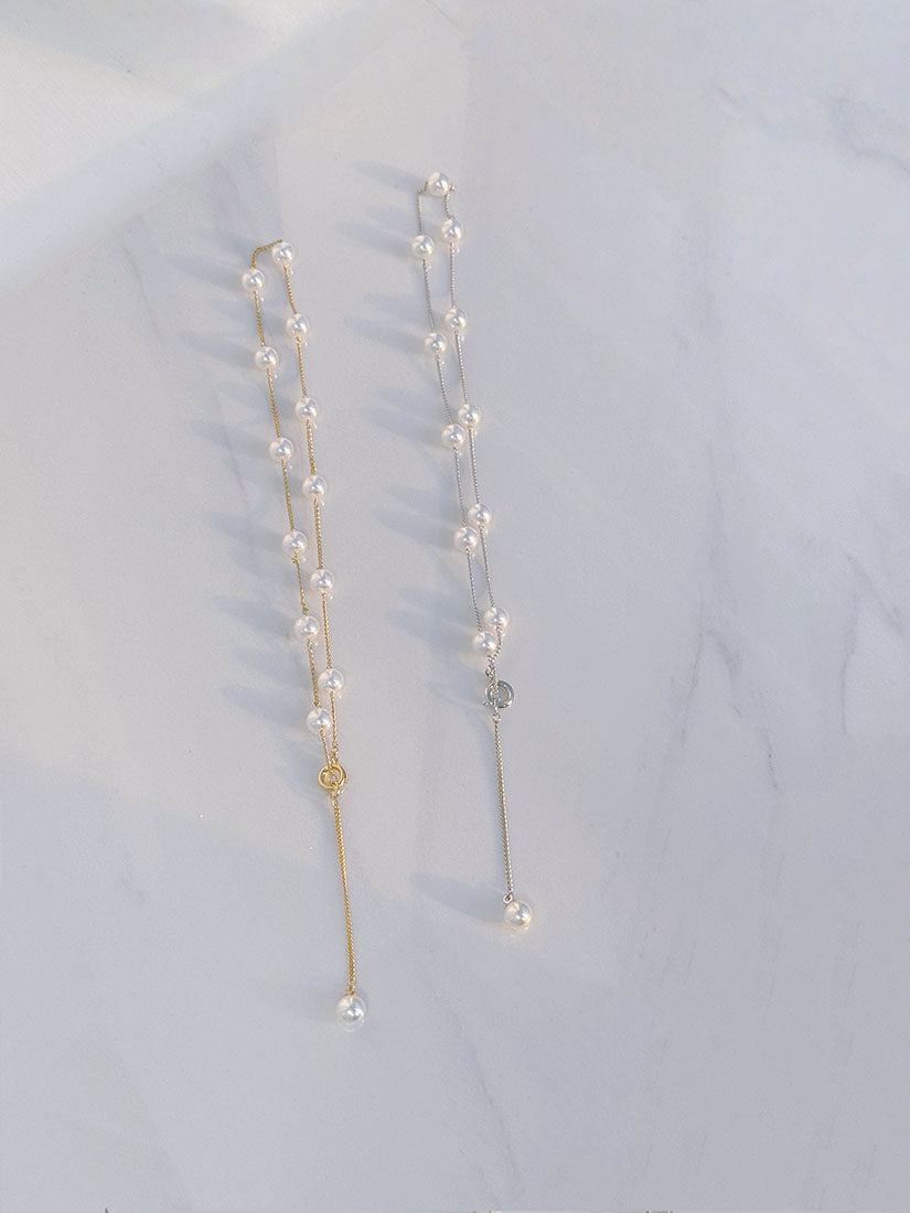 Pearl Chain Necklace (2 Colours)