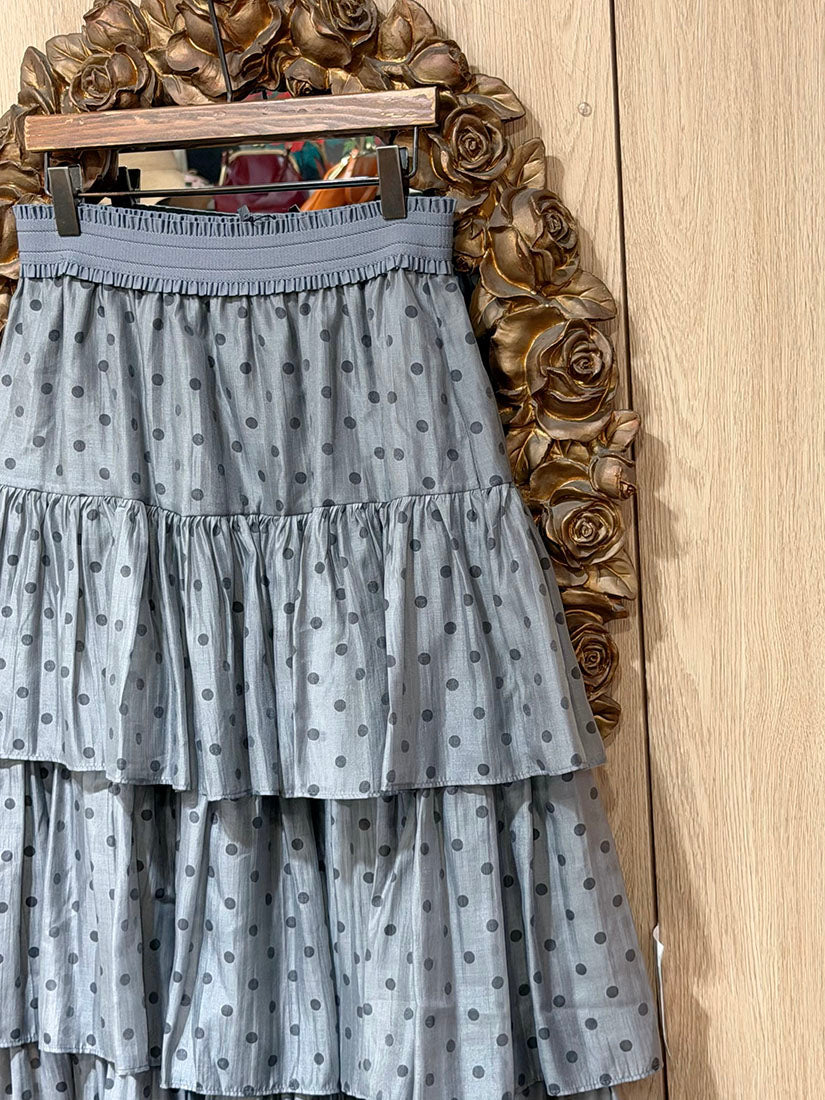 Polka Dot Tiered Skirt
