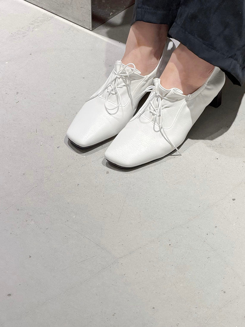 Square Toe Oxford Loafers Pumps (3 Colours)