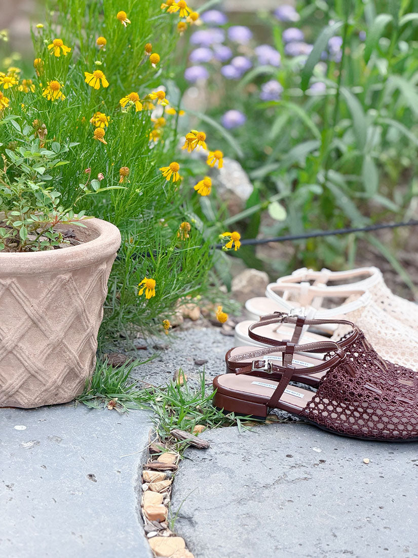 Fishnet Sandals (3 Colours)