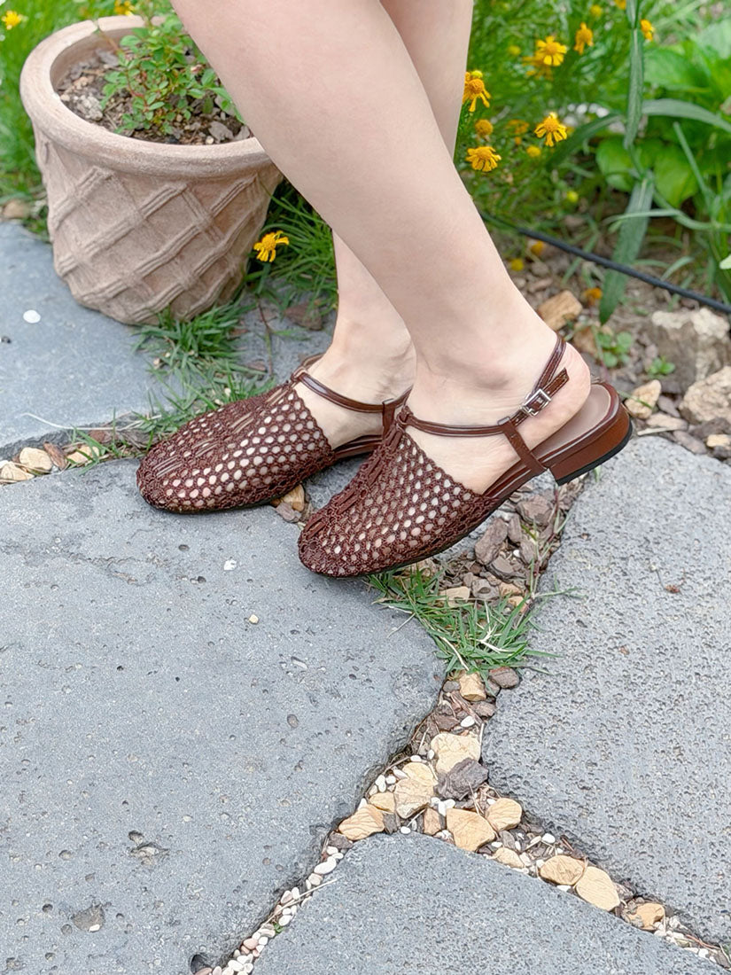 Fishnet Sandals (3 Colours)