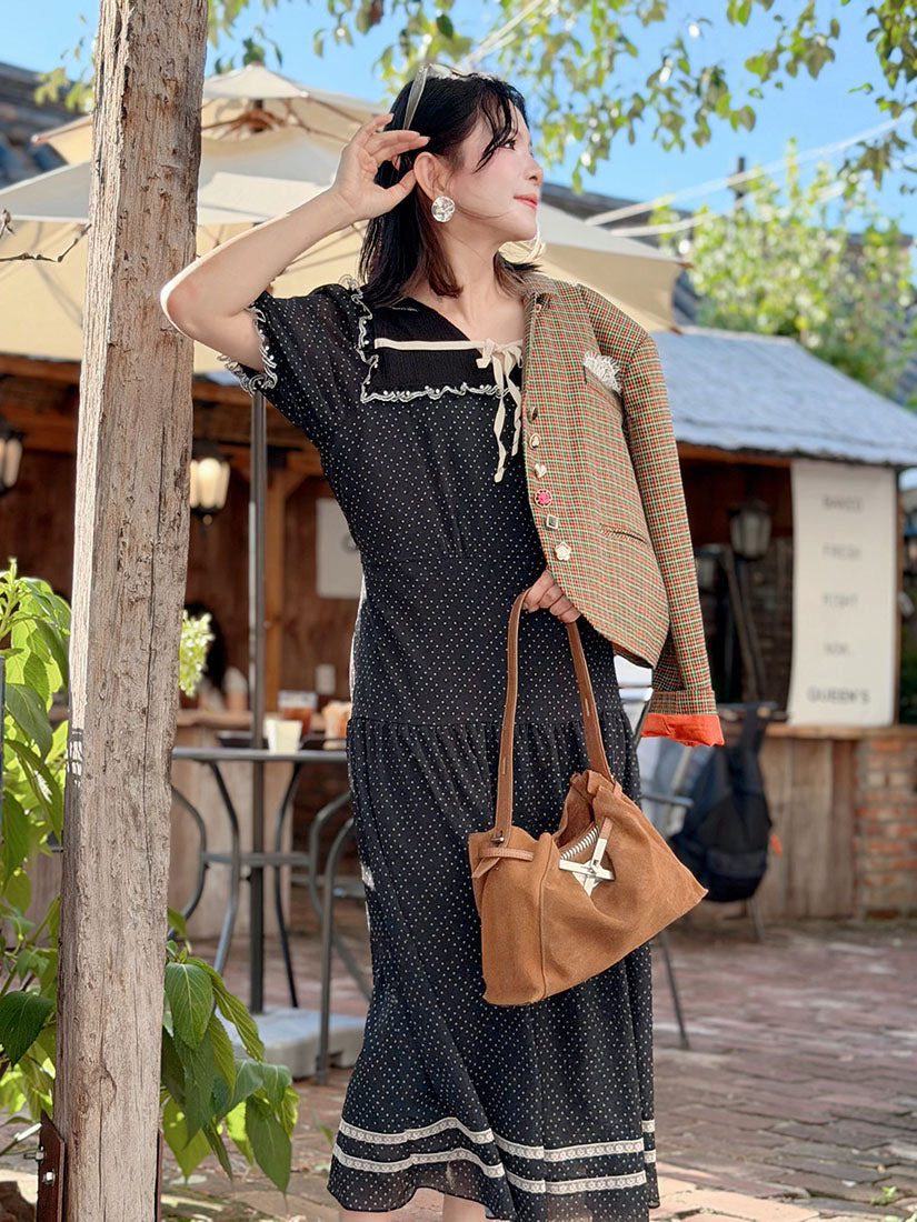 Polka Dot Midi Dress (2 Colours)