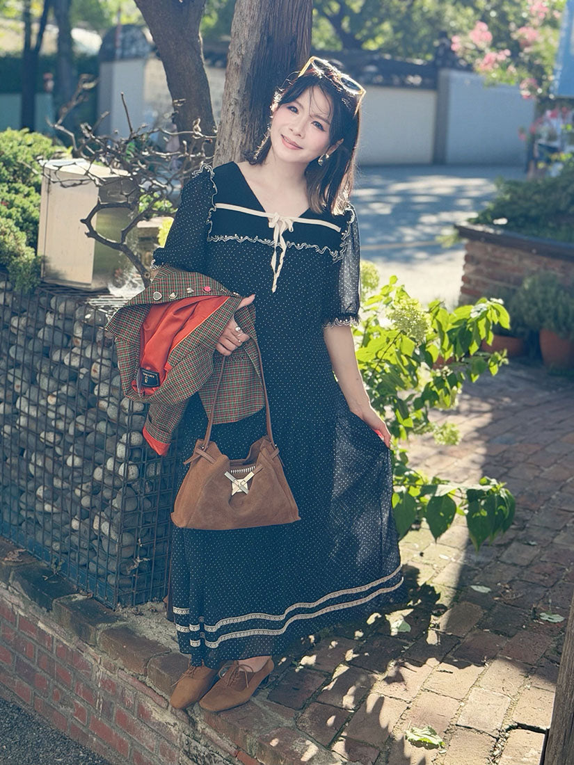 Polka Dot Midi Dress (2 Colours)