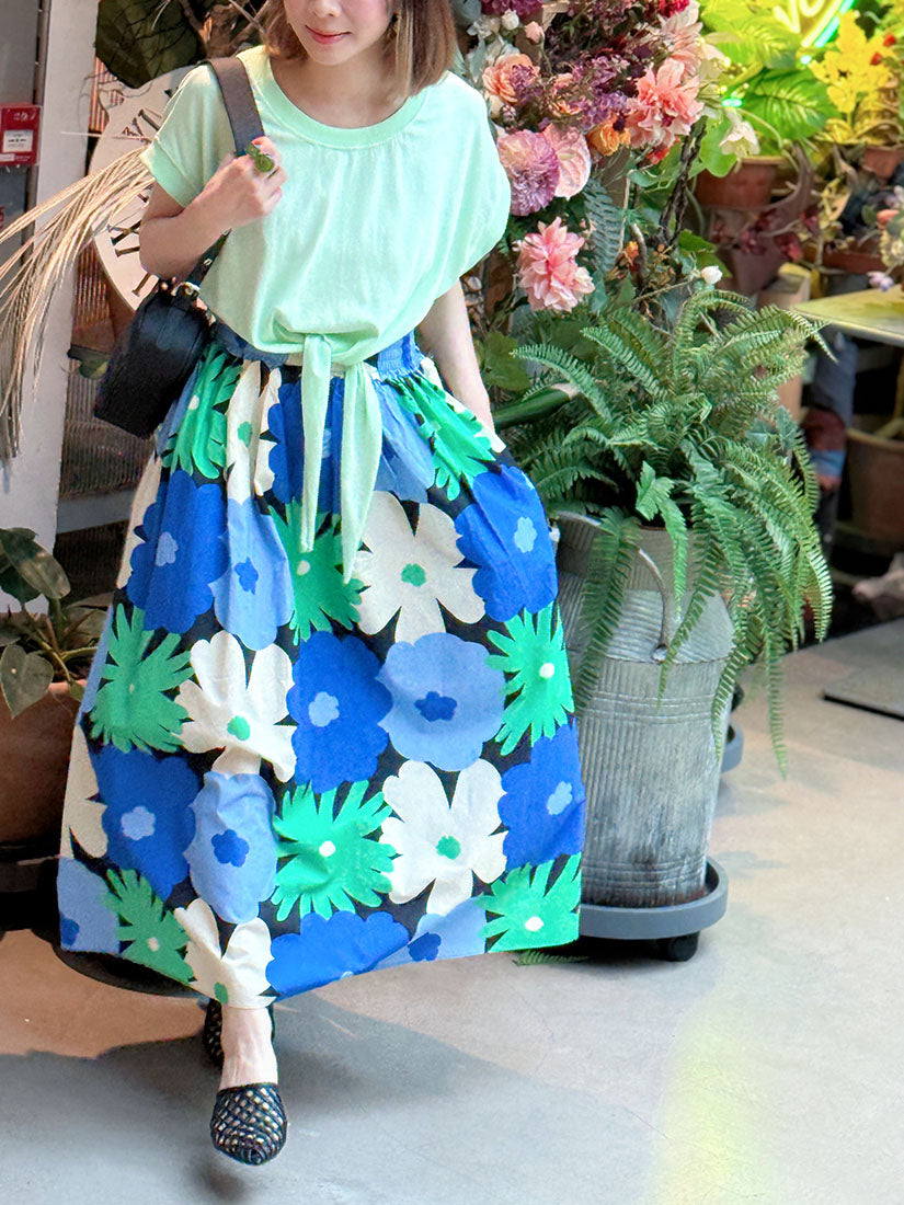 Floral Print Flare Skirt (2 Colours)