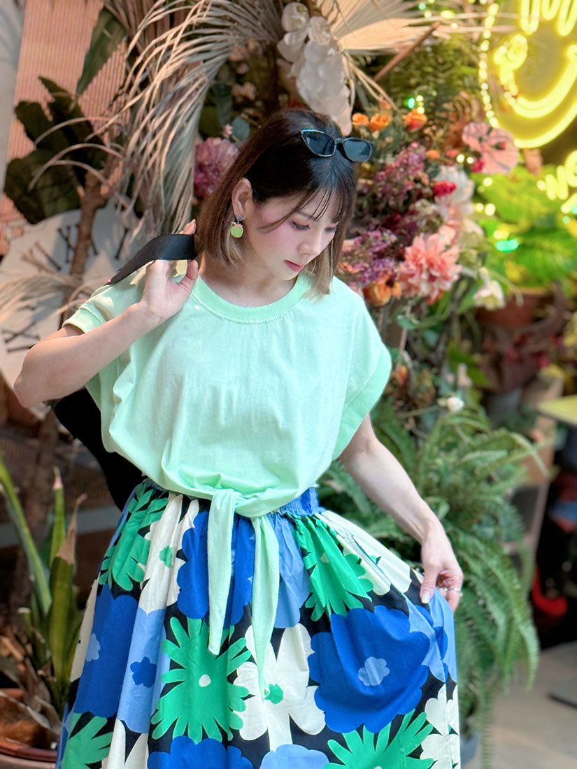 Floral Print Flare Skirt (2 Colours)