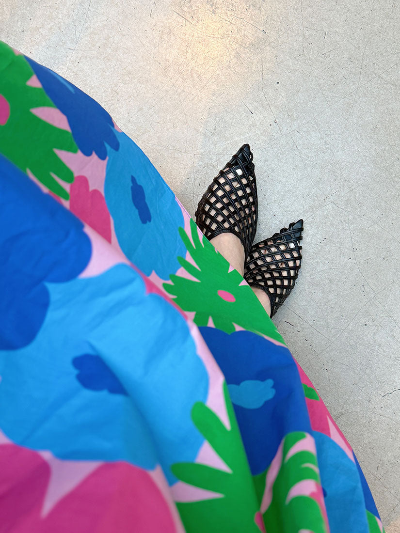 Floral Print Flare Skirt (2 Colours)