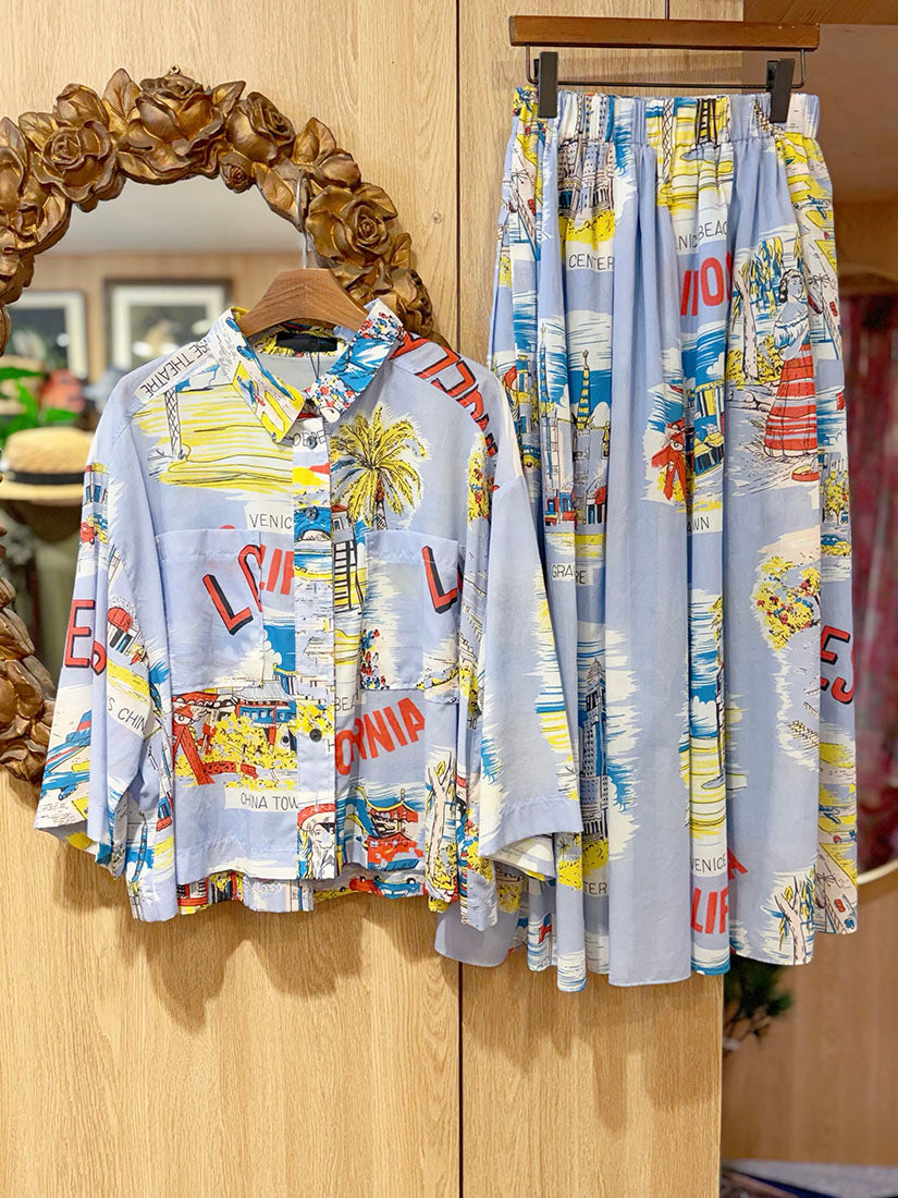 California Printed Skirt(2 Colours)