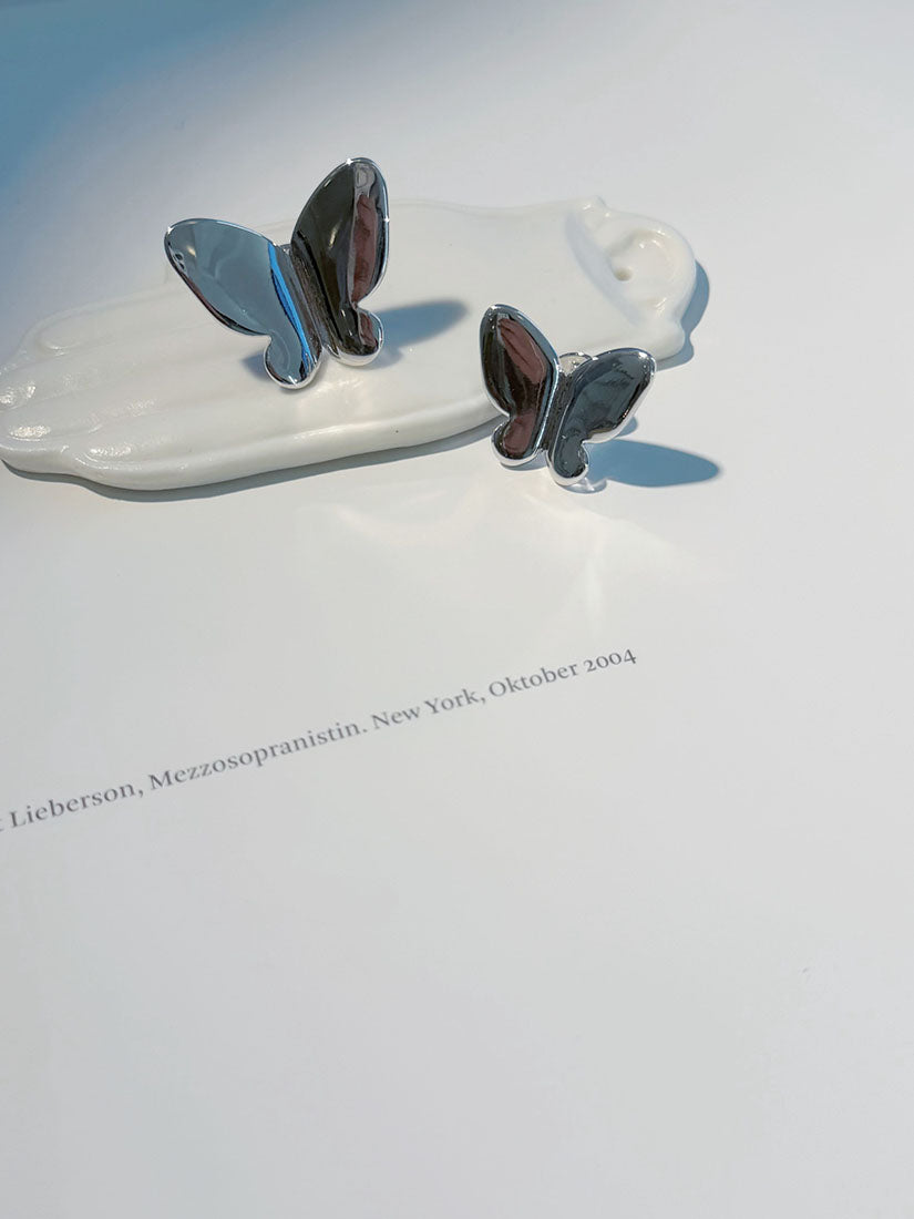 Polished Butterfly Broochs Set