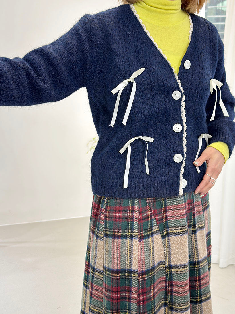 Asymmetric Cut Tartan Skirt (2 Colours)