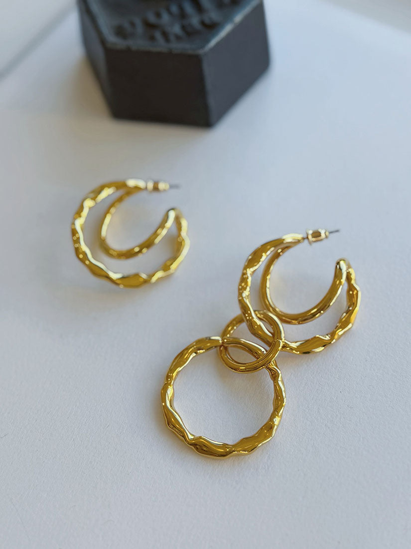 Golden Hybrid Chain & Sculptural Jewellery (2 Styles)