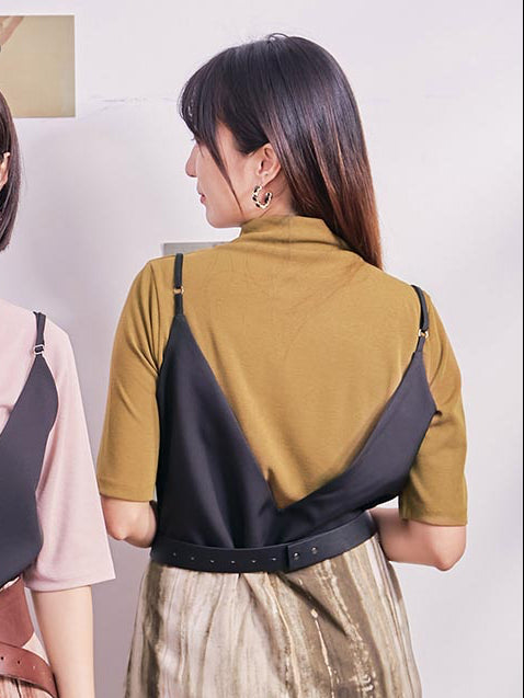 Wood Grain Printed Camisole Dress