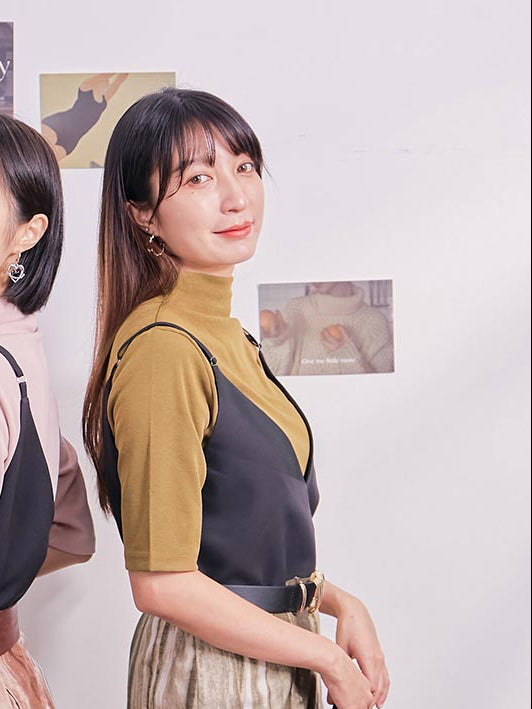 Wood Grain Printed Camisole Dress