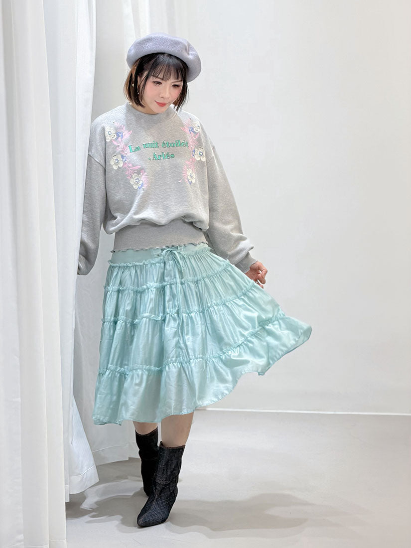 Lace Up Side Tiered Skirt (2 Colours)