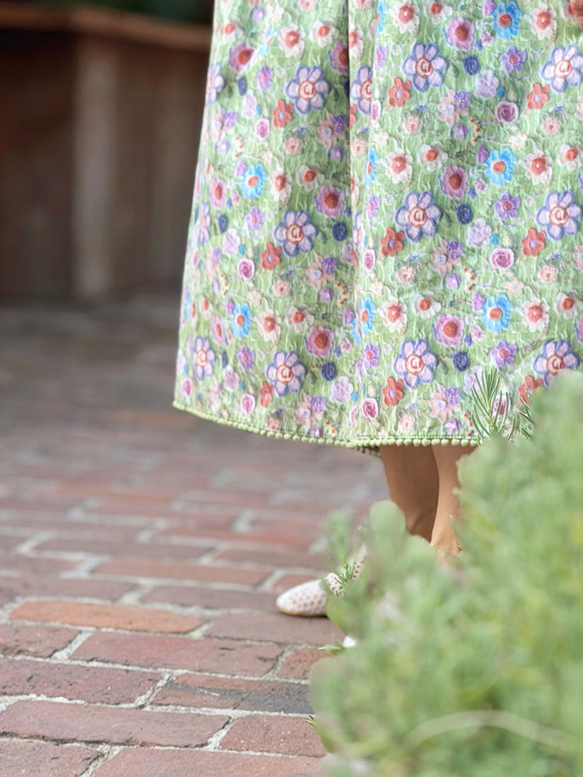 Floral Printed Flare Skirt(3 Colours)