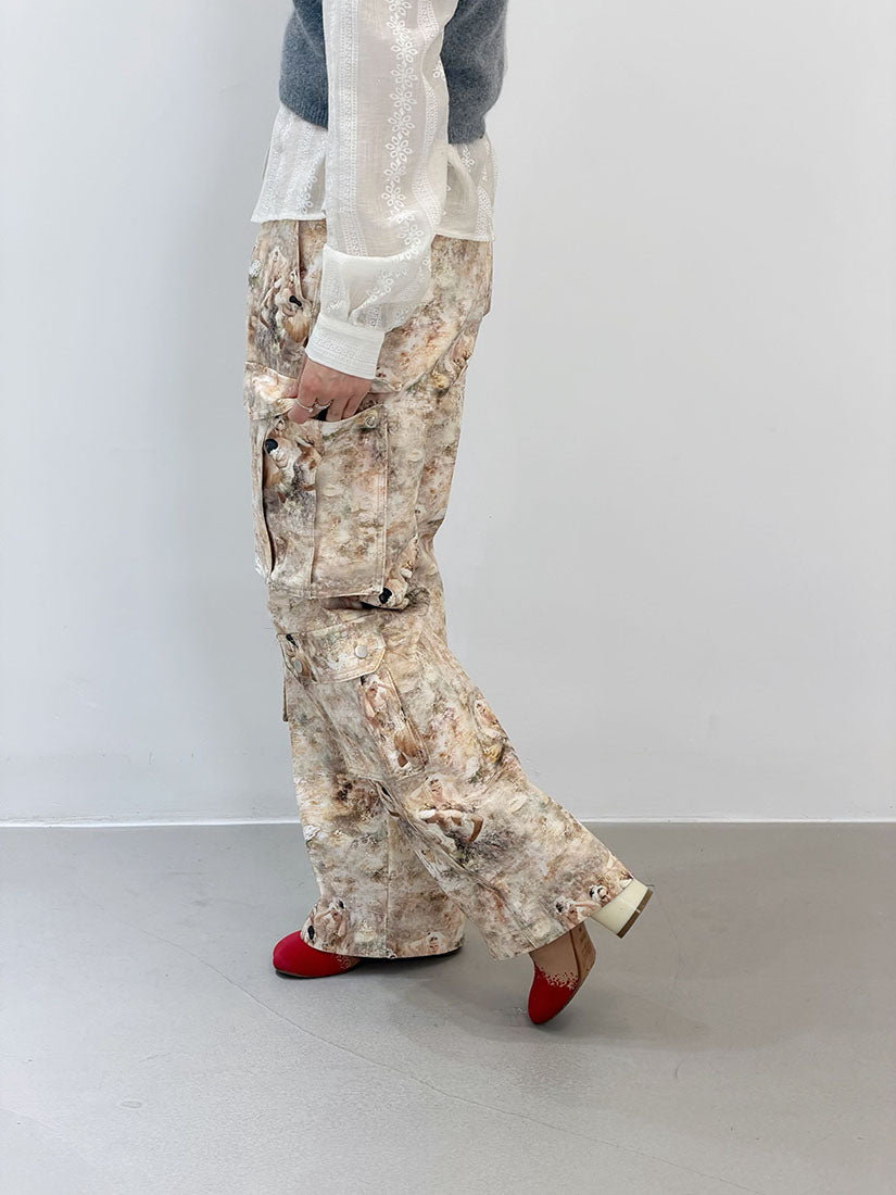 Swan Lake Printed Cargo Pants