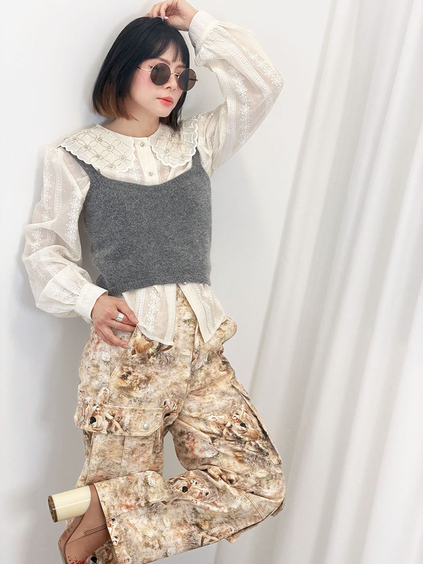 Swan Lake Printed Cargo Pants