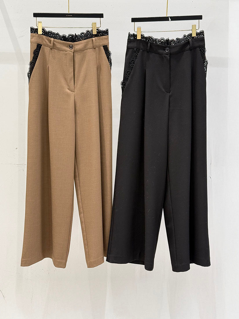 Side-Lace Trousers (2 Colours)