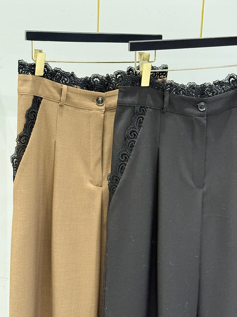 Side-Lace Trousers (2 Colours)