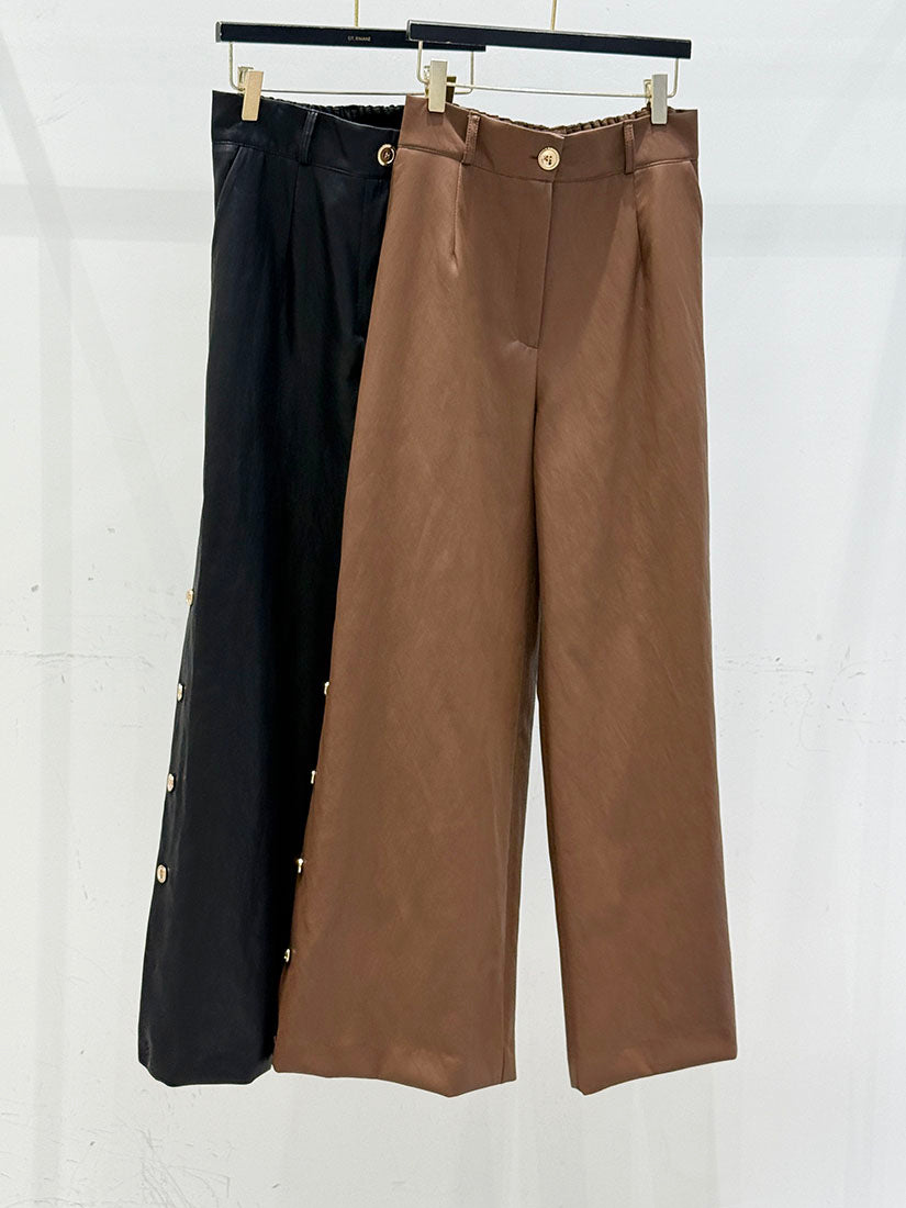 Side Button Pants (2 Colours)